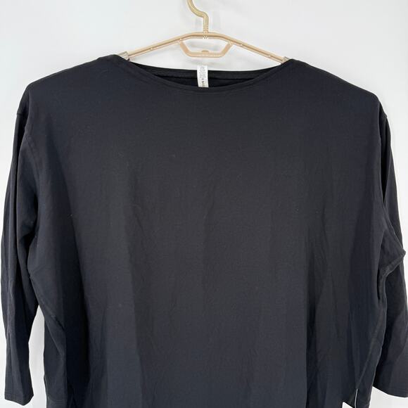 Lululemon Back In Action Long Sleeve Shirt Top Black Size 20 NWT - Picture 3 of 5